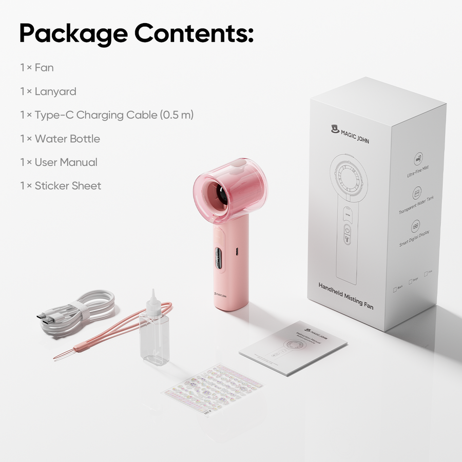 Nano Spray Handheld Fan Dual Cooling