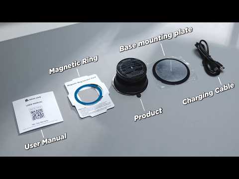 Support voiture magnétique clipsable 360°