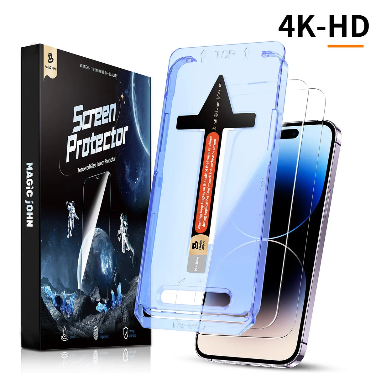 Screen Protector Without Box MAGIC JOHN iPhone Screen Protector - Dust Free Without Bubbles