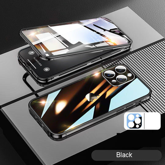 Magic John Double-Sided Privacy Glass iPhone Case